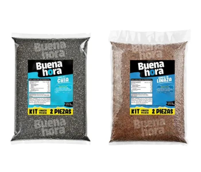KIT LINAZA + CHÍA 2 PIEZAS (BUENAHORA) 1 KG
