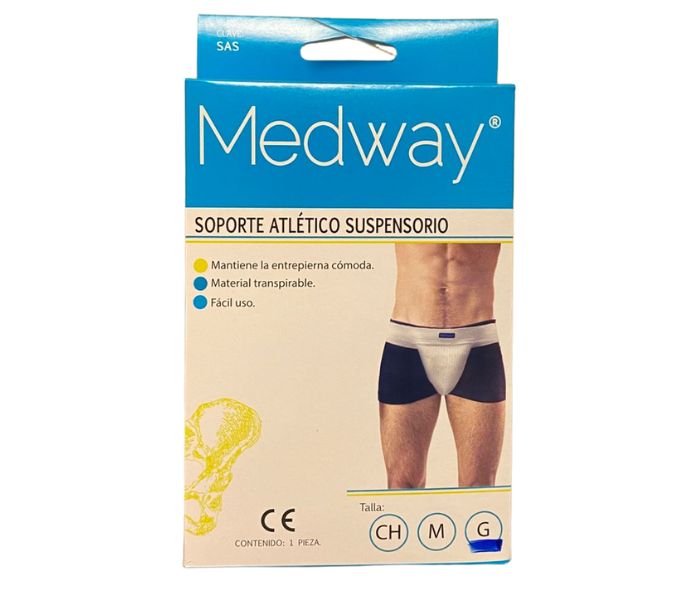 SOPORTE ATLÉTICO SUSPENSORIO (MEDWAY) TALLA GRANDE 1 PZA