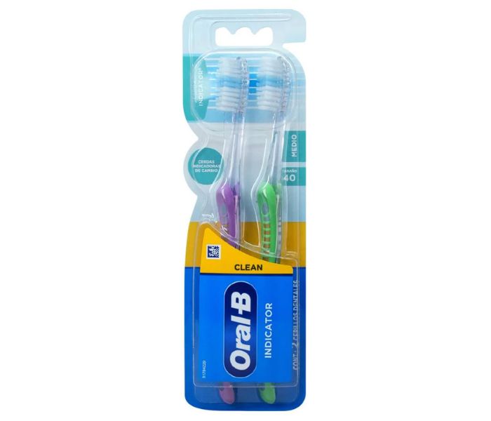 CEPILLO DENTAL ORAL B INDICATOR 2 PIEZAS