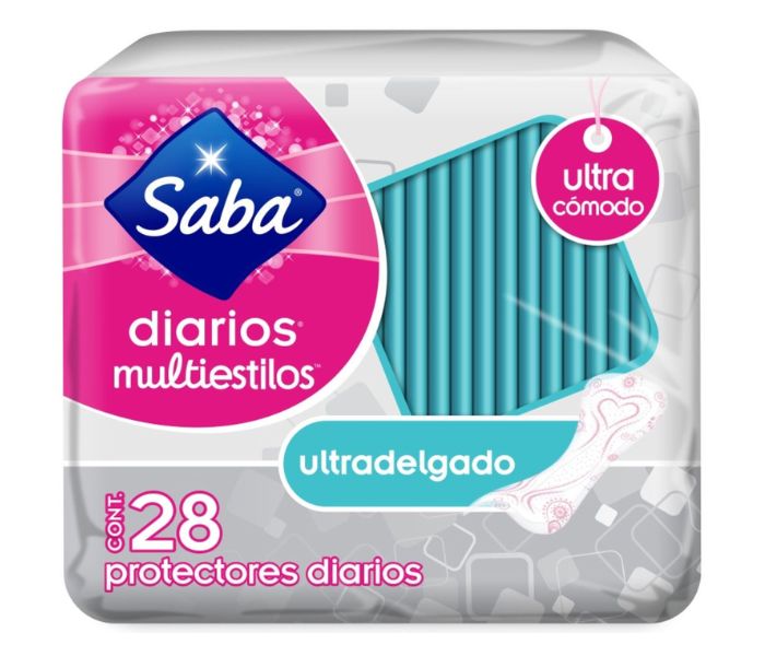 PROTECTORES DIARIOS MULTIESTILOS ULTRADELGADOS 28 PIEZAS