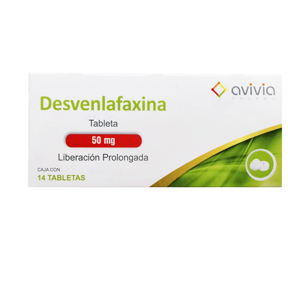 DESVENLAFAXINA (AVIVIA) 50MG 14TABLETAS