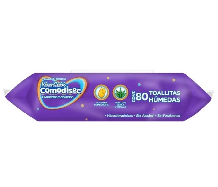 TOALLITAS HUMEDAS KLEENBEBE COMODISEC 80 PIEZAS