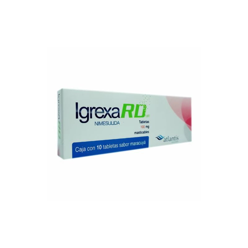 IGREXA RD (NIMESULIDE) 100mg 10 CHEWABLE TABLETS