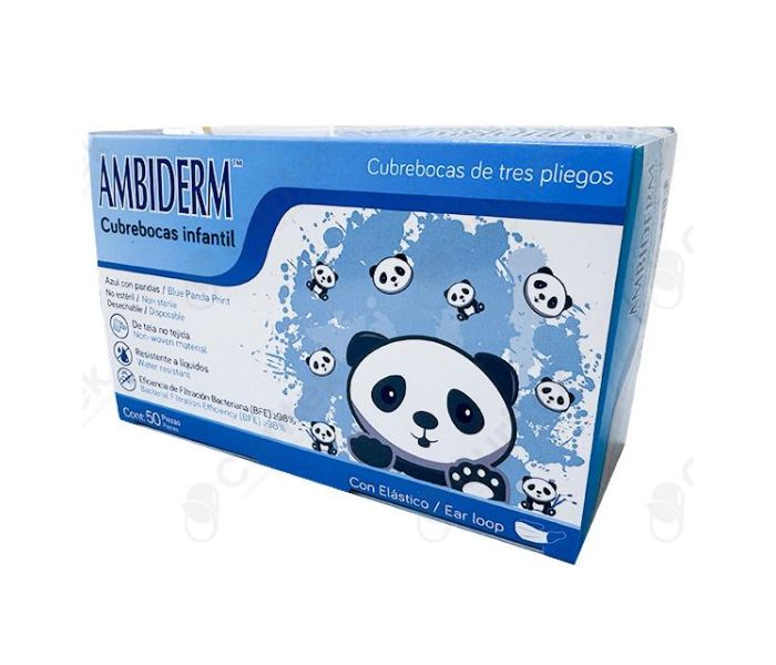 MASCARILLA INFANTIL (AMBIDERM) 50 PZAS