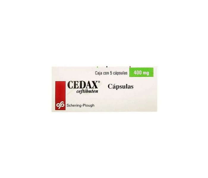 CEDAX (CEFTIBUTEN) 5 CAPS 400MG