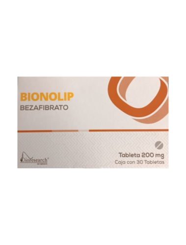 BIONOLIP (BEZAFIBRATE) 200MG 30TABLETS