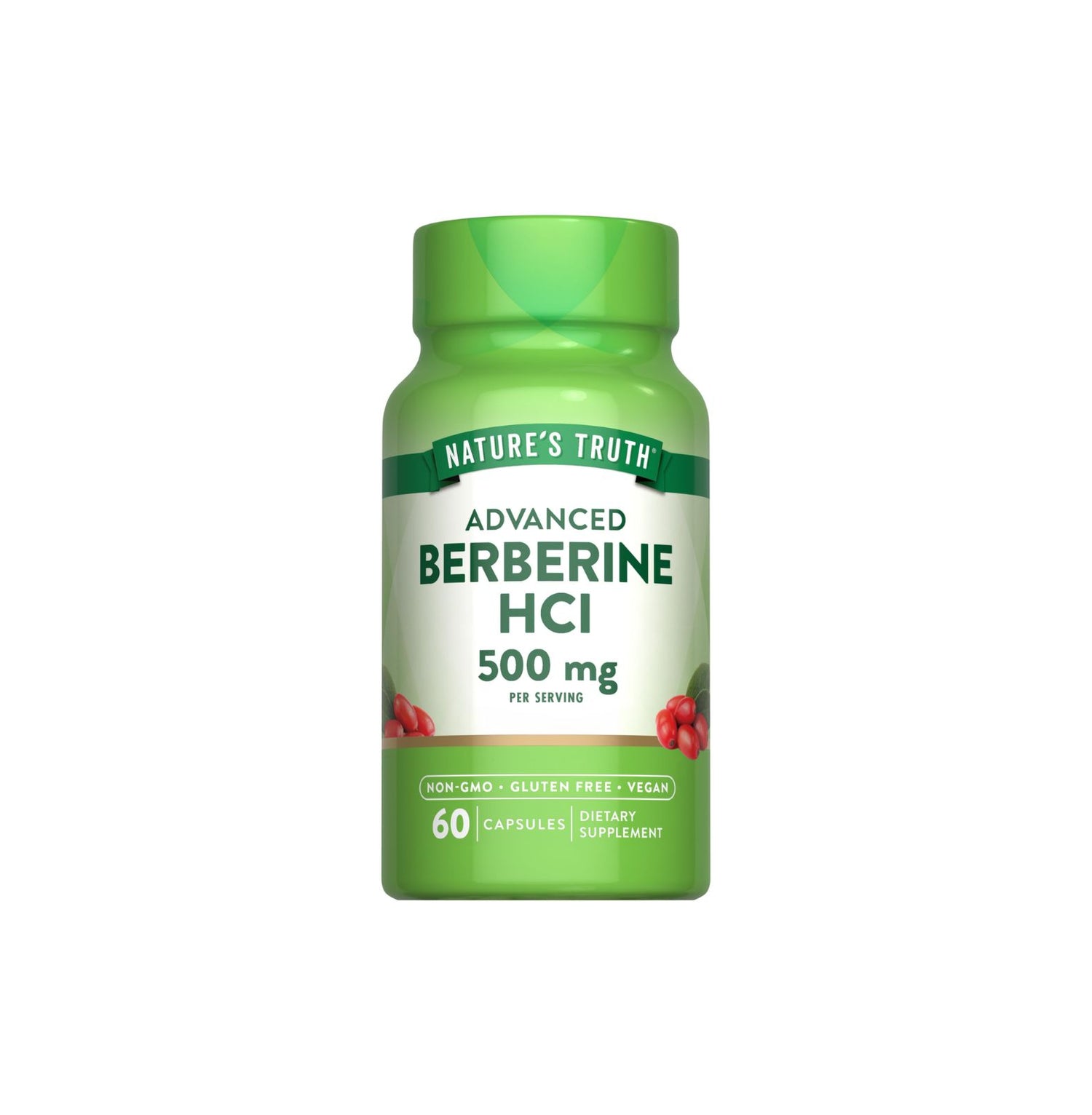NATURE'S TRUTH BERBERINA HCl 500MG 60 CÁPSULAS