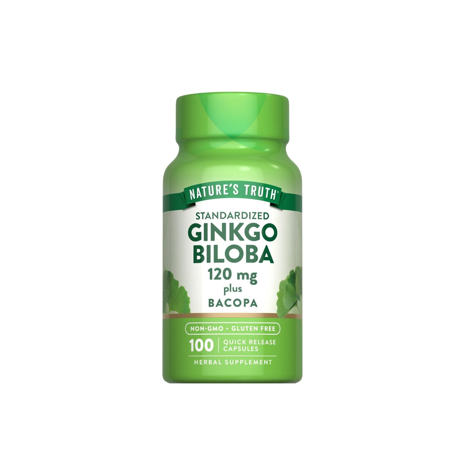 NATURE'S TRUTH GINKGO BILOBA 120MG 100 CÁPSULAS