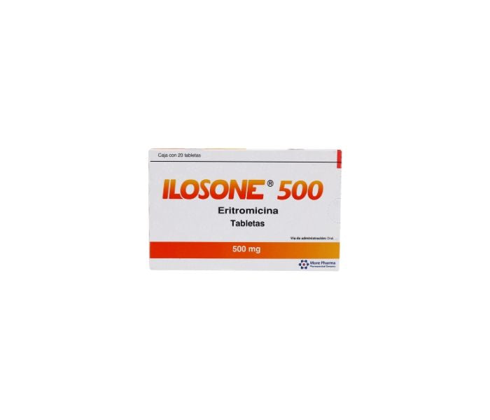 ILOSONE (ERYTHROMYCIN) 500MG 20TAB