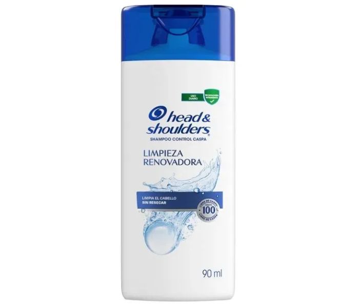 SHAMPOO HEAD & SHOULDERS CONTROL CASPA LIMPIEZA RENOVADORA 90 ML