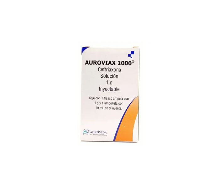 AUROVIAX 1000 (CEFTRIAXONE) 1G 1VIAL