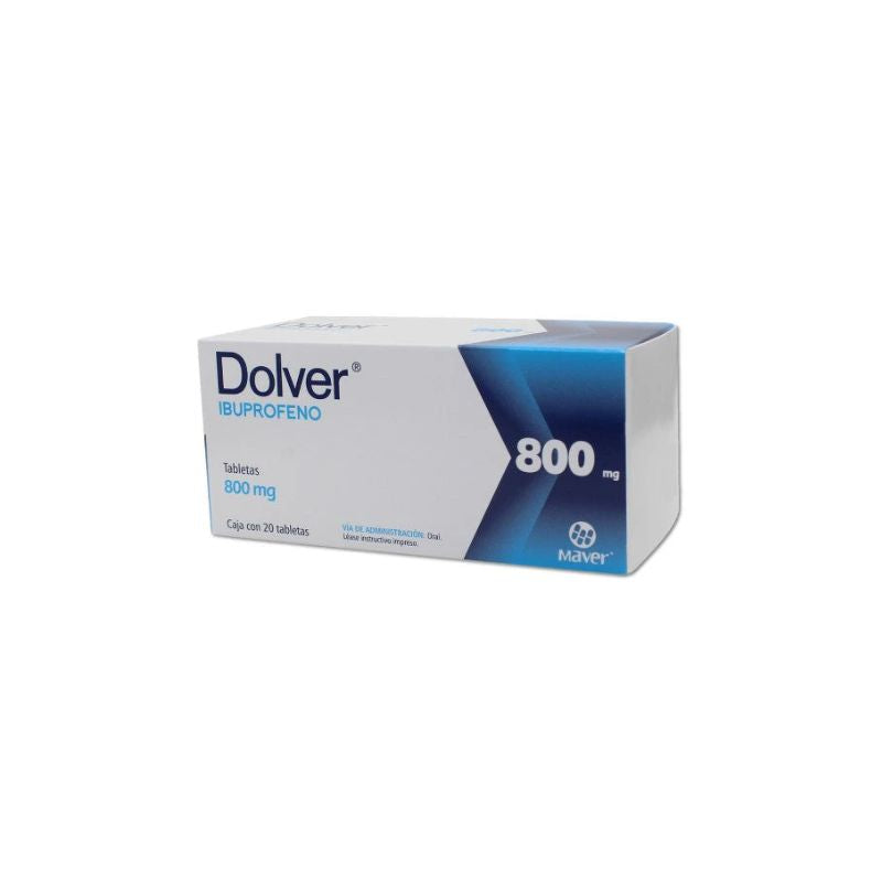 DOLVER 800MG (IBUPROFEN) WITH 20 TABLETS