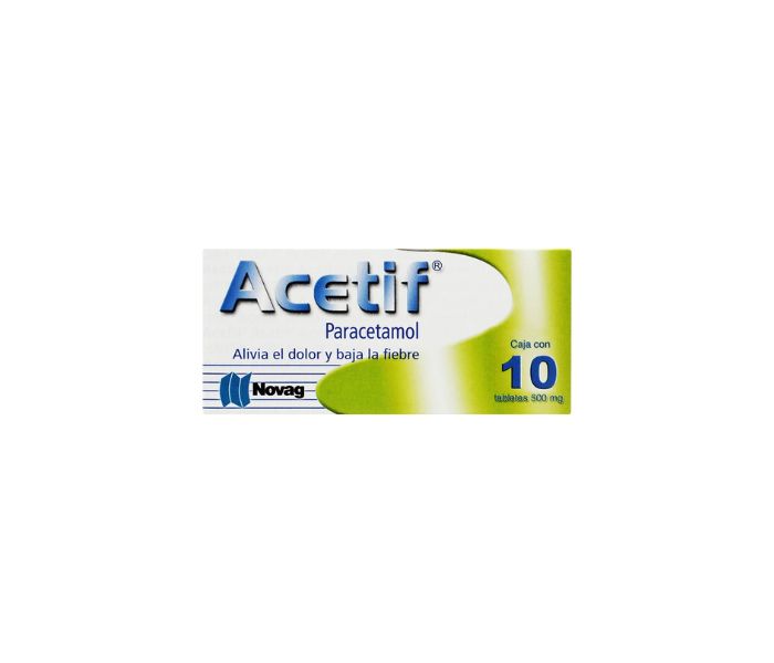 ACETIF (paracetamol) 500MG 10 tablets