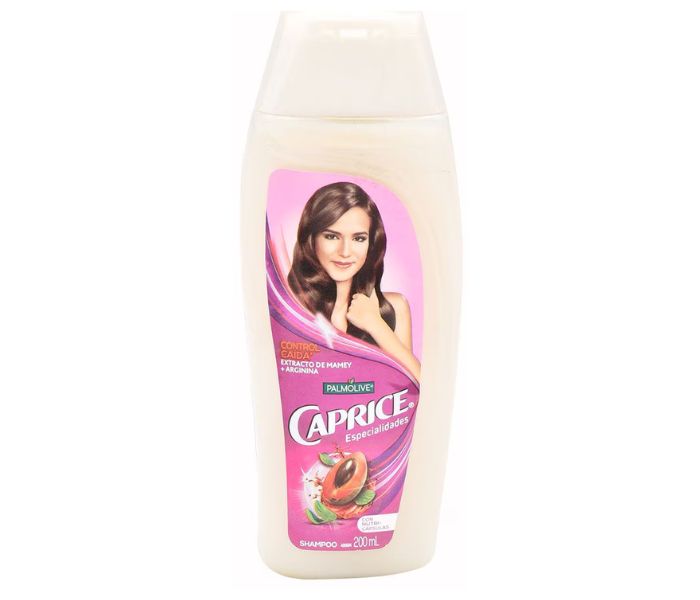 SHAMPOO CAPRICE ESPECIALIDADES CONTROL CAÍDA EXTRACTO DE MAMEY + ARGININA 200 ML