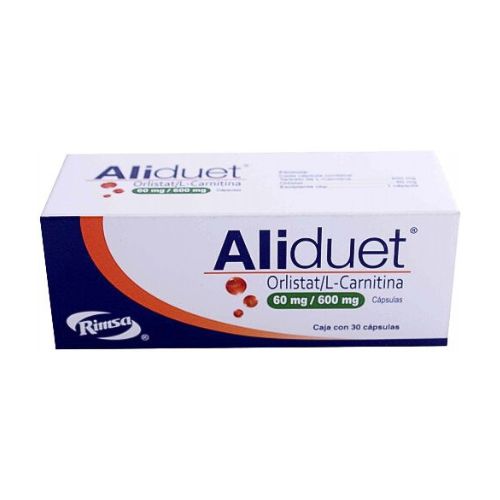 ALIDUET (ORLISTAT / L-CARNITINA ) 120 mg / 600 mg C/30 CAPSULAS