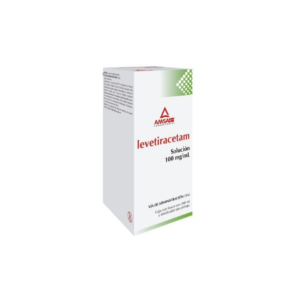 LEVETIRACETAM (AMSA) SOL FCO 300ML 100MG/1ML