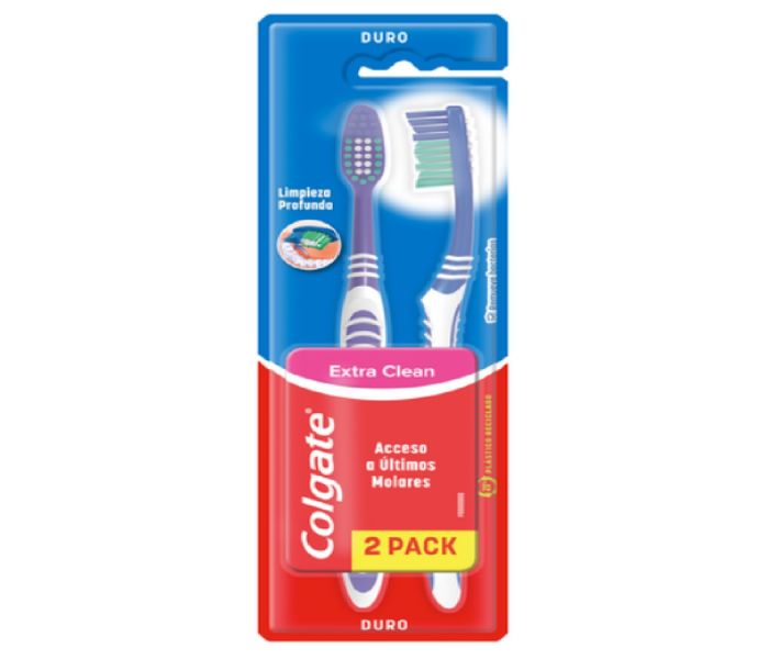 CEPILLO DENTAL COLGATE LIMPIEZA EFECTIVA 2 PIEZAS