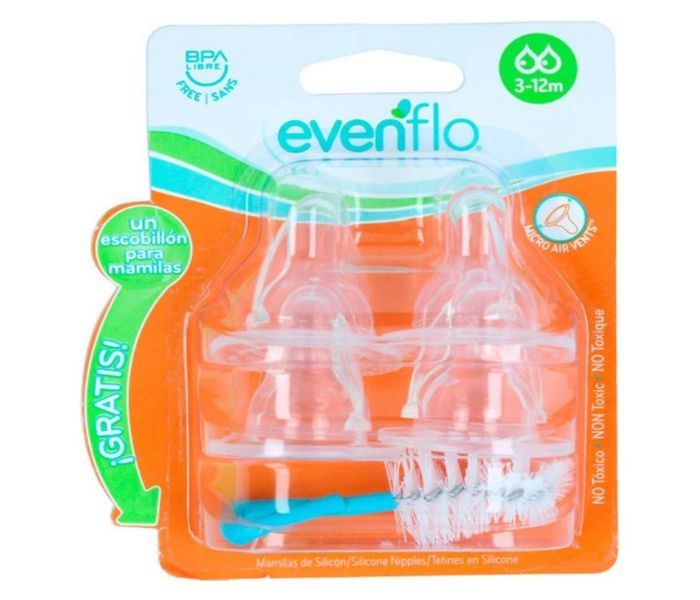 MAMILA SILICÓN Y ESCOBILLO EVENFLO
