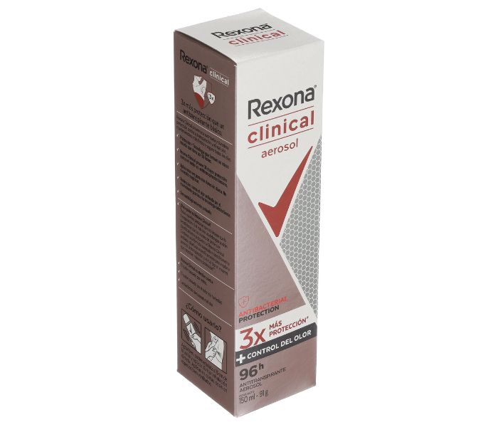ANTITRANSPIRANTE AEROSOL REXONA CLINICAL ANTIBACTERIAL 150 ML