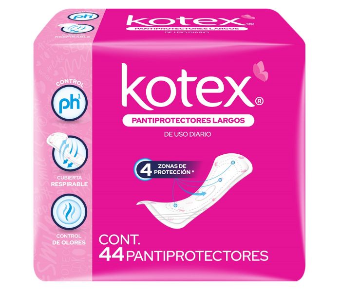 PANTIPROTECTORES LARGOS KOTEX 44 PIEZAS
