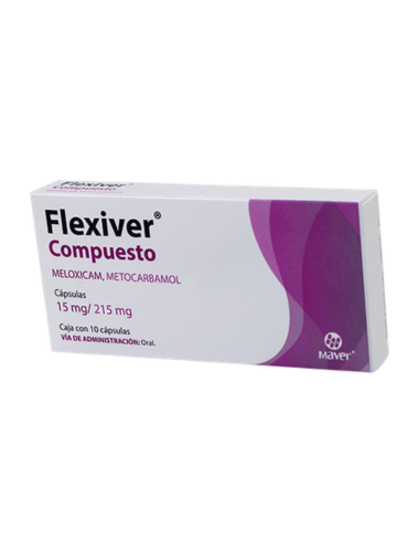 FLEXIVER COMPOUND (MELOXICAM/METHOCARBAMOL) 15/215MG 10 CAPSULES