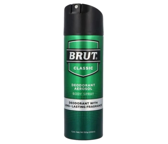 DESODORANTE AEROSOL SPRAY CORPORAL BRUT CLASSIC 208 ML