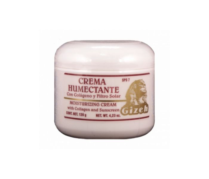 CREMA HUMECTANTE (GIZEH) CON COLAGENO Y FILTRO SOLAR 120G