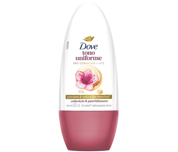 ANTITRANSPIRANTE ROLL DOVE TONO UNIFORME CALÉNDULA 50 ML