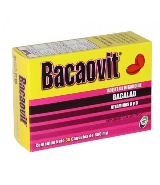 BACAOVIT (COD LIVER OIL) 800MG 30CAPS