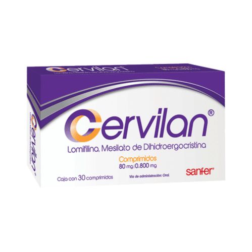 CERVILAN (Lomifiline/Dihydroergocristine Mesylate) 30 tablets