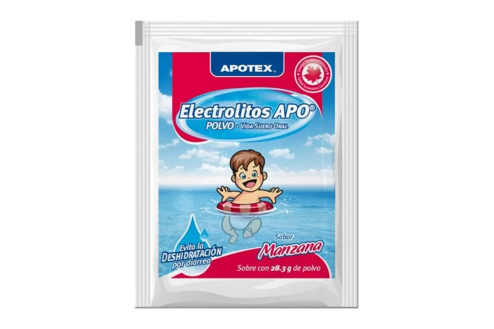 ELECTROLITOS APO POLVO SABOR MANZANA 28.3G