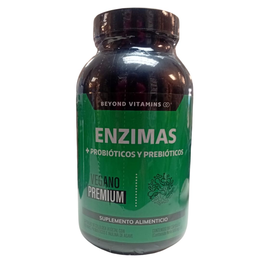 ENZYMES + PROBIOTICS AND PREBIOTICS 180 CAPS 500 MG