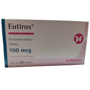 EUTHYROX (LEVOTHYROXINE SODIUM) 100MCG 50 TABLETS