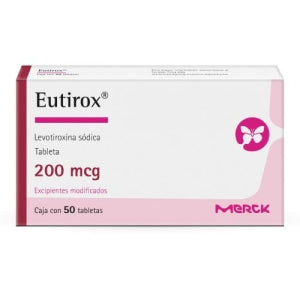 EUTIROX (LEVOTHYROXINE SODIUM) 200MCG 50 TABLETS