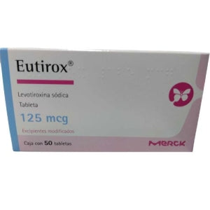 EUTHYROX (LEVOTHYROXINE SODIUM) 50TABS 125MCG