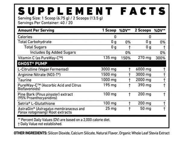 GHOST PUMP NITRIC OXIDE 40SERV PINEAPPLE