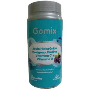 GOMIX HYALURONIC ACID, COLLAGEN, BIOTIN, VIT C AND D 50GUMMIES