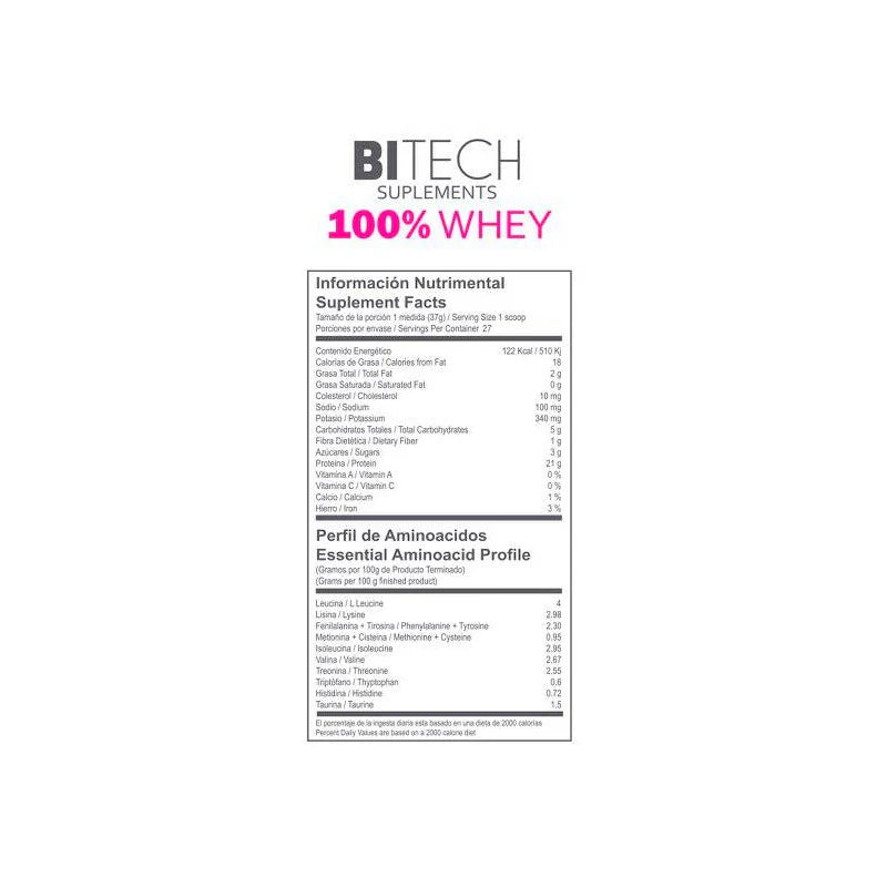 BITECH LADIES 100% WHEY 1KG FRESA