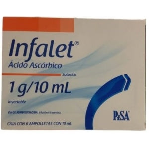 INFALET (ASCORBIC ACID) 1G/10ML 6 AMPOULES
