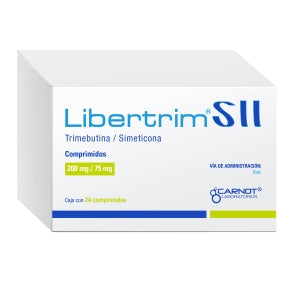LIBERTRIM SII (TRIMEBUTINE/SIMETHICONE) 200MG/75MG 24 TABS