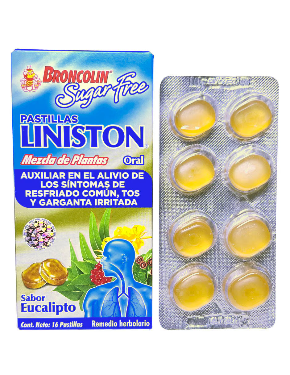 BRONCOLIN LINISTON ORAL EUCALYPTUS 16 LOZENGES