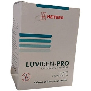 LUVIREN-PRO (EMTRICITABINE, TENOFOVIR) 200MG/245MG 30 TABLETS