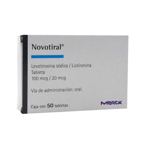 NOVOTIRAL (LEVOTHYROXINE SODIUM/LIOTHYRONINE) 50 TABS 100MCG/20 MCG