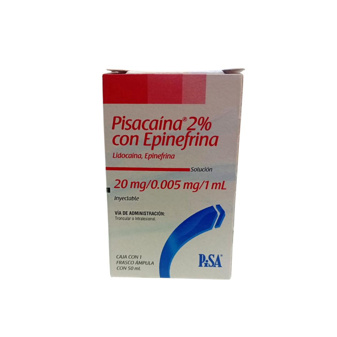 PISACAINA 2% WITH EPINEPHRINE 20MG/ 0.005MG/ 1ML