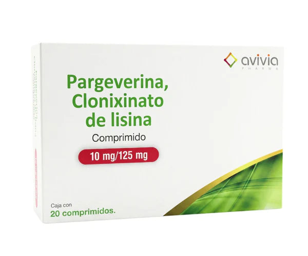 PARGEVERINA/CLONIXINATO DE LISINA 10/125MG 20TABLETAS