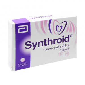 SYNTHROID (LEVOTHYROXINE SODIUM) 112MCG 30 TABLETS