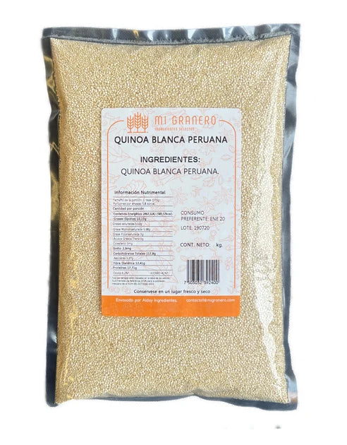 QUINOA BLANCA PERUANA (MI GRANERO) 1 KILO