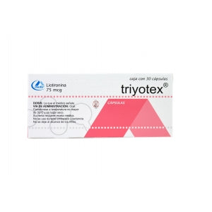TRIYOTEX (LIOTHYRONINE) 30CAPS 75MCG