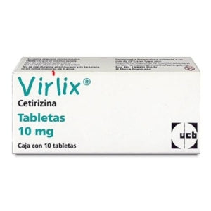 VIRLIX (CETIRIZINE) 10MG 10 TABLETS