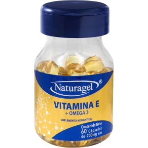 VITAMIN E+OMEGA 3 (Naturagel) w/60 CAPS. 700MG.